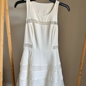 Lulu's Off-White Sleeveless Cocktail Dress